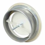 DEC metalen ventilatie afvoer ventiel montagebus O 80 mm wit 2 1