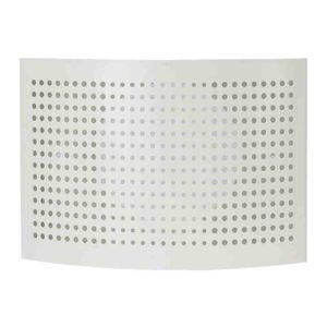 DEC metalen toevoer ventilatie ventiel met geperforeerde kap voor wandmontage Ø 100 mm - DTQA100