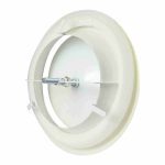 DEC metalen ventilatie toevoer ventiel klemveren O 80 mm wit 2