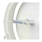 DEC metalen ventilatie toevoer ventiel klemveren O 80 mm wit 3
