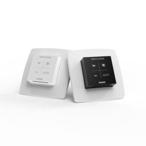 Duco vocht ruimtesensor met bedieningsschakelaar bedraad zwart - 0000-4207