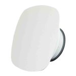 Imaginair AQ 0125 metalen ventilatie ventiel met montageveren O 125 mm wit vierkant 1 1