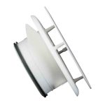 Imaginair AS 0125 metalen ventilatie ventiel met montageveren O 125 mm wit 3