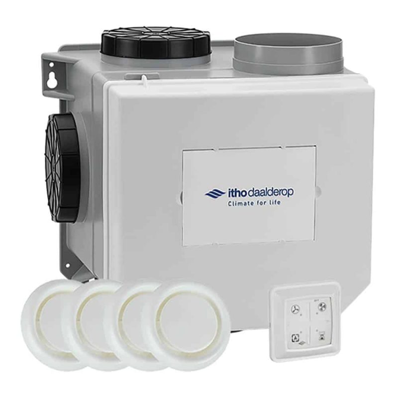 Itho Daalderop CVE-S ECO SE ventilatorbox all-in-one 375m3/h euro stekker Itho Daalderop CVE S ECO SE ventilatorbox all in one 375m3h euro stekker 10