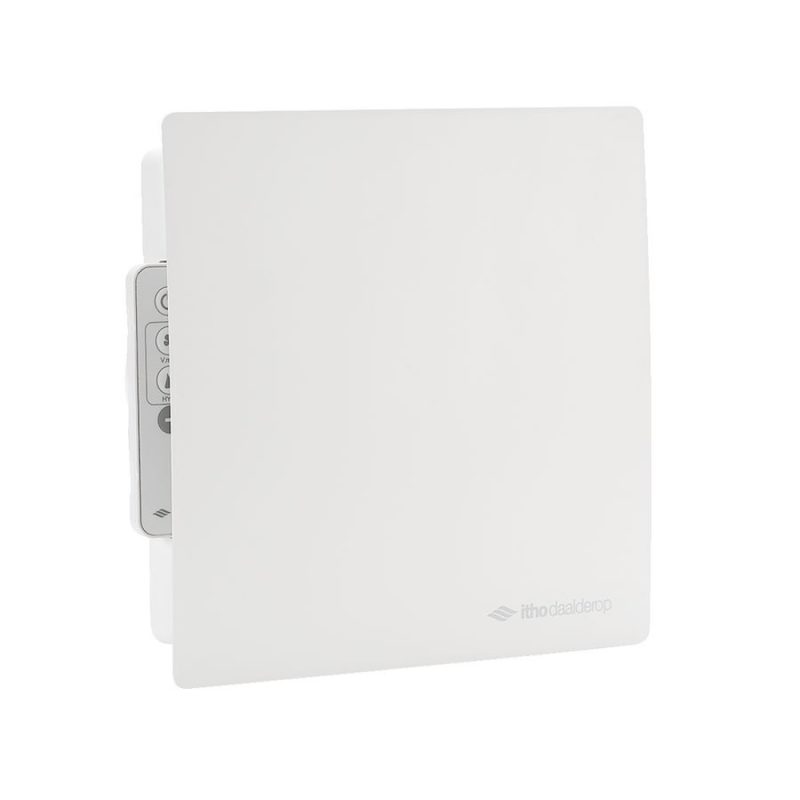 Itho daalderop BTV-ssst Supreme badkamer- en toiletventilator met afstandbediening hygrostaat en timer 100 en 125mm wit RAL 9003 - 53-00358 Itho daalderop BTV ssst Supreme badkamer en toiletventilator met afstandbediening hygrostaat en timer 100 en 125mm wit RAL 9003 53 00358 2