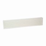 Kunststof deurrooster wit 450 x 92mm 3 1