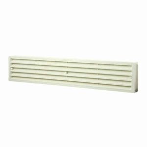 Europlast kunststof deurrooster wit 450 x 92mm - VR459