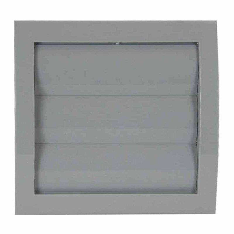 Europlast kunststof lamellenrooster 150 x 150mm grijs Ø 100mm - ND10ZP Kunststof lamellenrooster 150 x 150mm grijs O 100mm 1