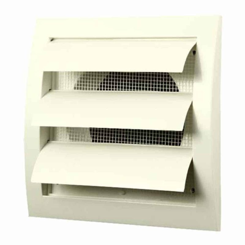 Europlast kunststof lamellenrooster 150 x 150mm wit Ø 100mm - ND10Z Kunststof lamellenrooster 150 x 150mm wit O 100mm 4
