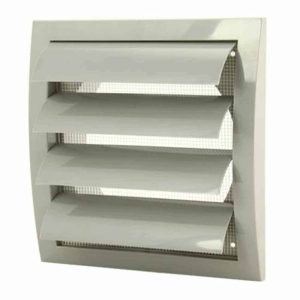 Europlast kunststof lamellenrooster 190 x 190mm grijs ø 125mm - ND12ZP