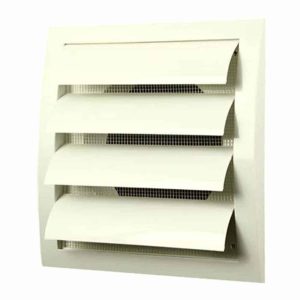 Europlast kunststof lamellenrooster 190 x 190mm wit ø 125mm - ND12Z