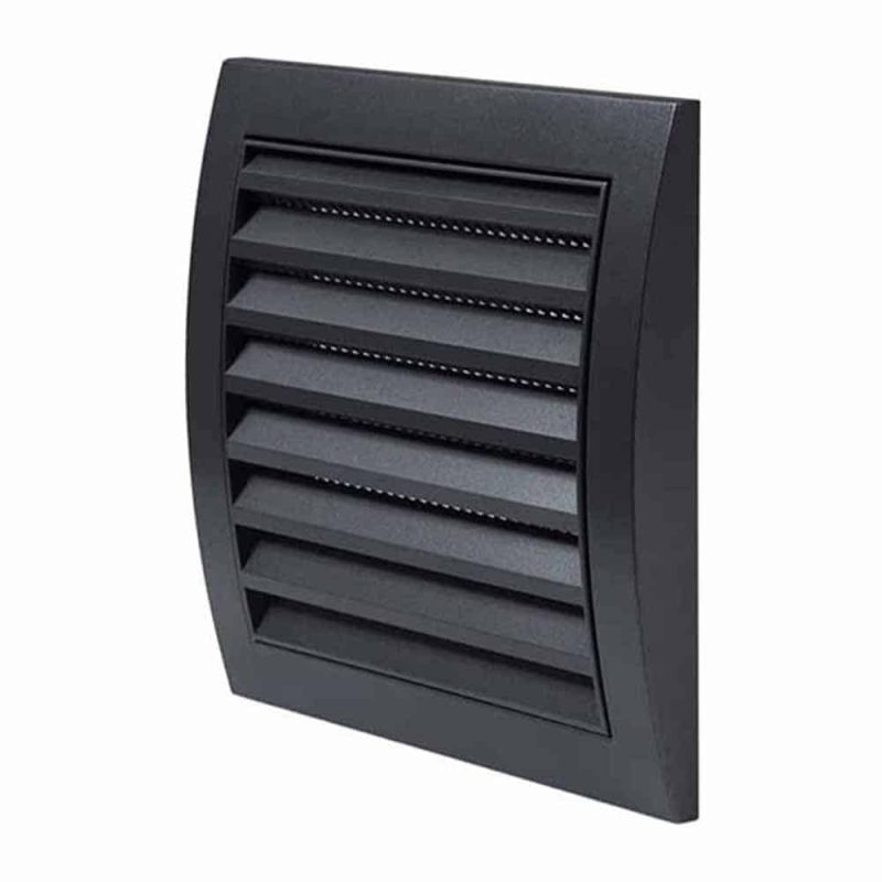 Europlast kunststof muurrooster antraciet 150 x 150mm - N10A Kunststof muurrooster 150 x 150mm antraciet 1