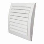 Kunststof muurrooster 150 x 150mm wit 2 1