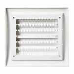 Kunststof muurrooster 150 x 150mm wit 3 1
