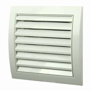 Europlast kunststof muurrooster wit 150 x 150mm - N10