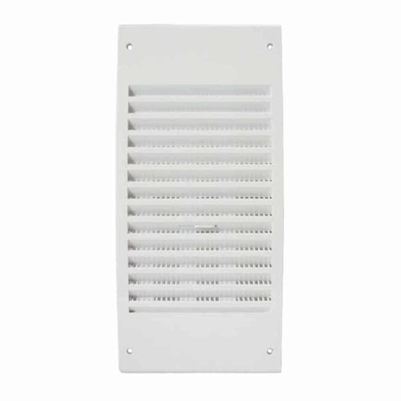 Europlast kunststof muurrooster regelbaar wit 140 x 300mm - N30R Kunststof muurrooster regelbaar 140 x 300mm wit 1