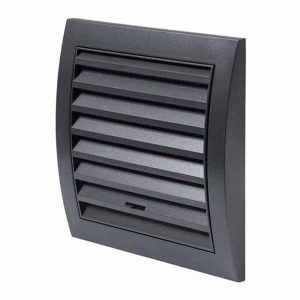 Europlast kunststof muurrooster regelbaar antraciet 150 x 150mm - N10RA