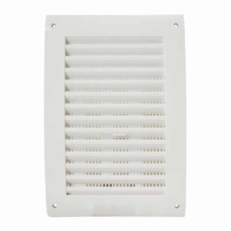 Europlast kunststof muurrooster regelbaar wit 170 x 250mm - N25R Kunststof muurrooster regelbaar 170 x 250mm wit 1 1