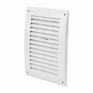 Europlast kunststof muurrooster regelbaar wit 170 x 250mm - N25R