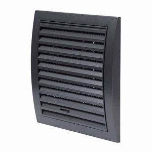 Europlast kunststof muurrooster regelbaar antraciet 190 x 190mm - N12RA