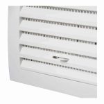 Kunststof muurrooster regelbaar 190 x 190mm wit O 150mm 1 1