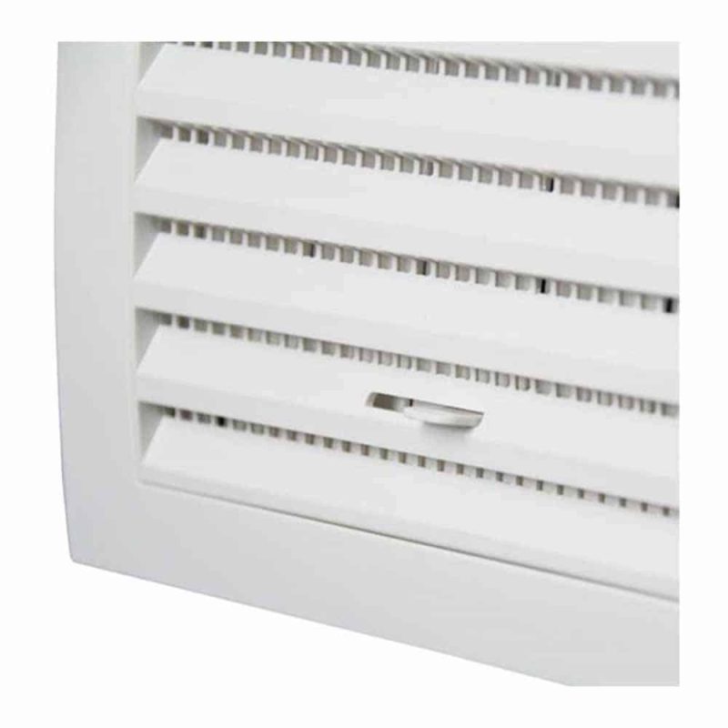 Europlast kunststof muurrooster regelbaar wit 190 x 190mm - N12R Kunststof muurrooster regelbaar190 x 190mm wit 1