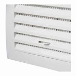 Kunststof muurrooster regelbaar190 x 190mm wit O 125mm 3