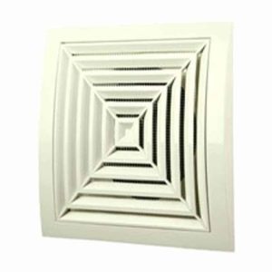 Europlast kunststof plafondrooster 190 x 190mm wit ø 150mm - ND15G
