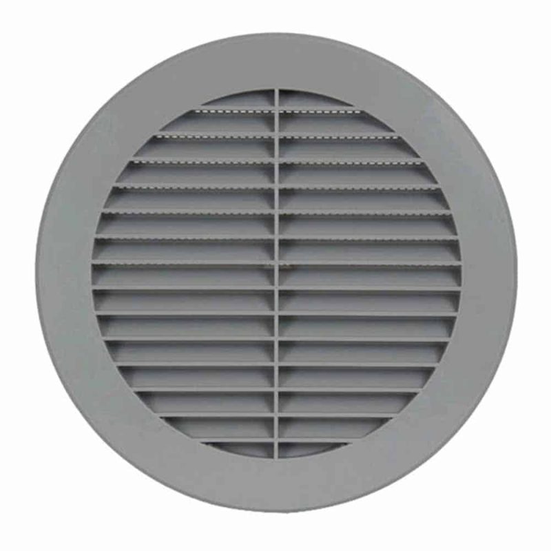 Europlast kunststof schoepenrooster rond grijs Ø 150mm – VR150P Kunststof schoepenrooster rond grijs O 150mm 1 1
