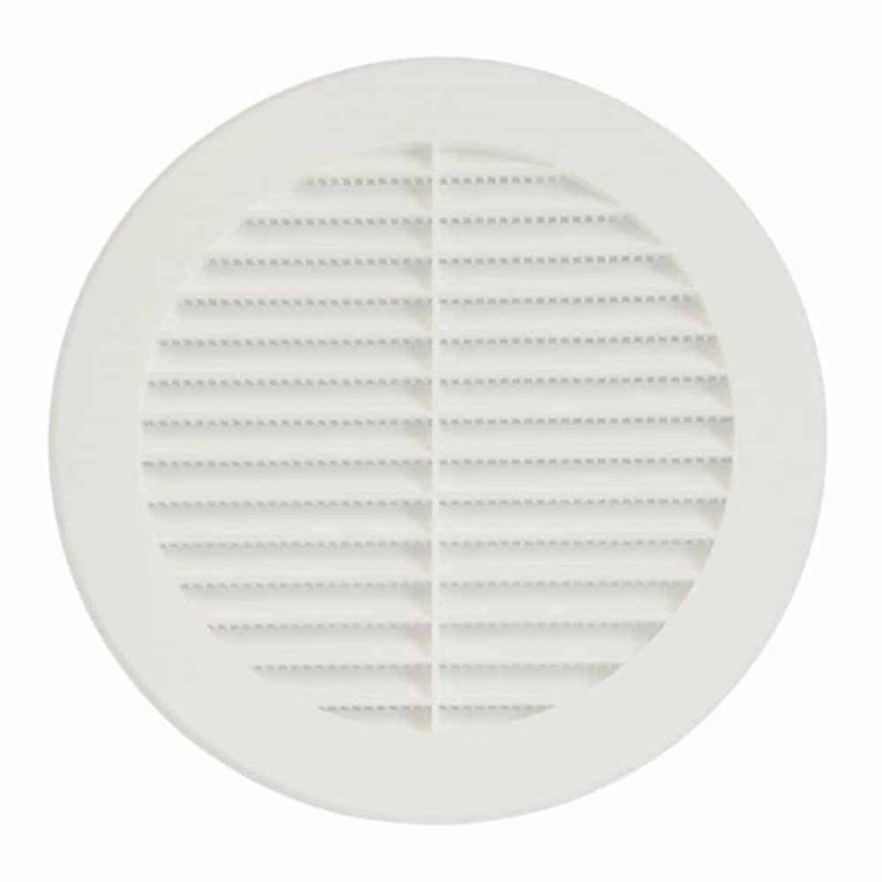 Europlast kunststof schoepenrooster rond wit Ø 150mm – VR150 Kunststof schoepenrooster rond wit O 150mm 1 1 2