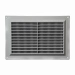 Kunststof ventilatierooster rechthoekig grijs met grill 250 x 170mm 2