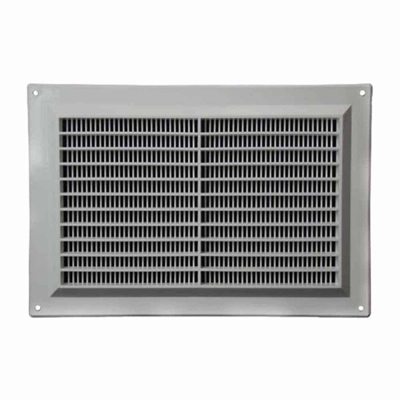 Europlast kunststof ventilatierooster rechthoekig grijs met grill 170 x 250mm - VR2517P Kunststof ventilatierooster rechthoekig grijs met grill 250 x 170mm 2