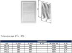 Kunststof ventilatierooster rechthoekig met grill 1 4