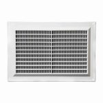 Kunststof ventilatierooster rechthoekig wit met grill 250 x 170mm 2 1