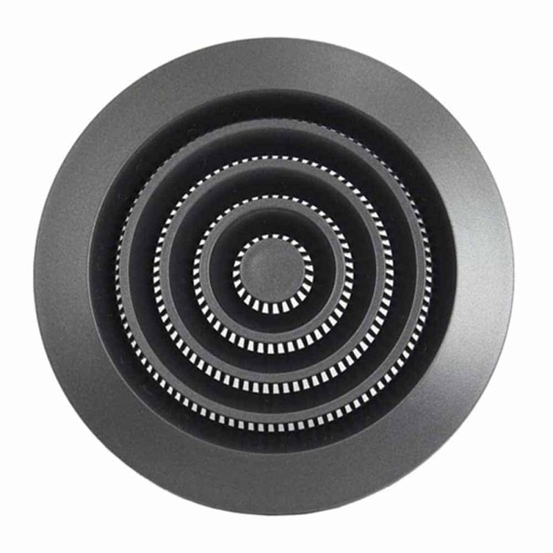 Europlast kunststof ventilatierooster rond antraciet met grill Ø 100mm - NGA100A Kunststof ventilatierooster rond antraciet met grill O 100mm 1 1