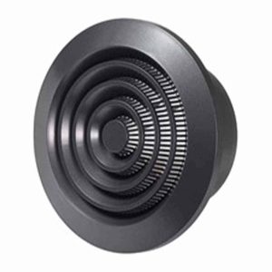 Europlast kunststof ventilatierooster rond antraciet met grill Ø 100mm - NGA100A