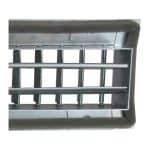 Metalen kanaalrooster dubbel instelbaar 325 x 75mm 3