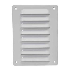 Europlast metalen sleufrooster rechthoekig wit 140 x 190mm - MR1419
