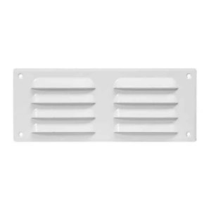 Europlast metalen ventilatierooster rechthoekig wit 260 x 105mm - MR26105