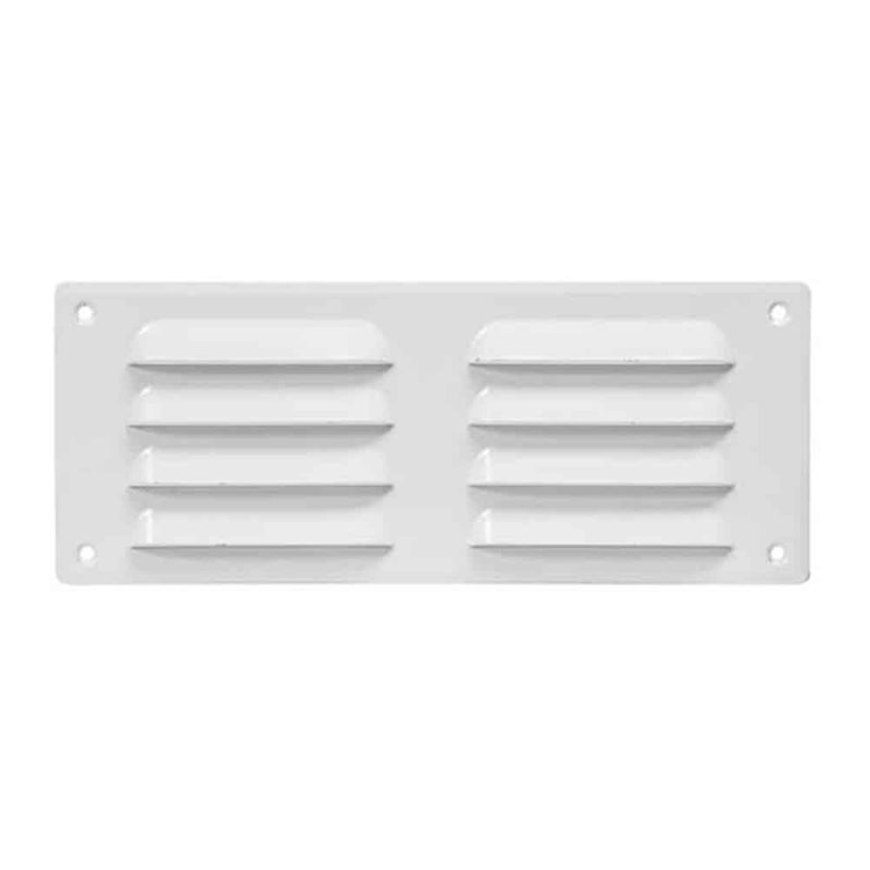 Europlast metalen ventilatierooster rechthoekig wit 260 x 105mm - MR26105 Metalen sleufrooster rechthoekig wit 260 x 105mm 2