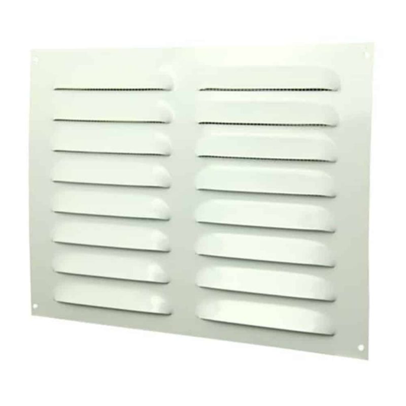 Europlast metalen ventilatierooster rechthoekig wit 260 x 190mm - MR2619 Metalen sleufrooster rechthoekig wit 260 x 190mm 1