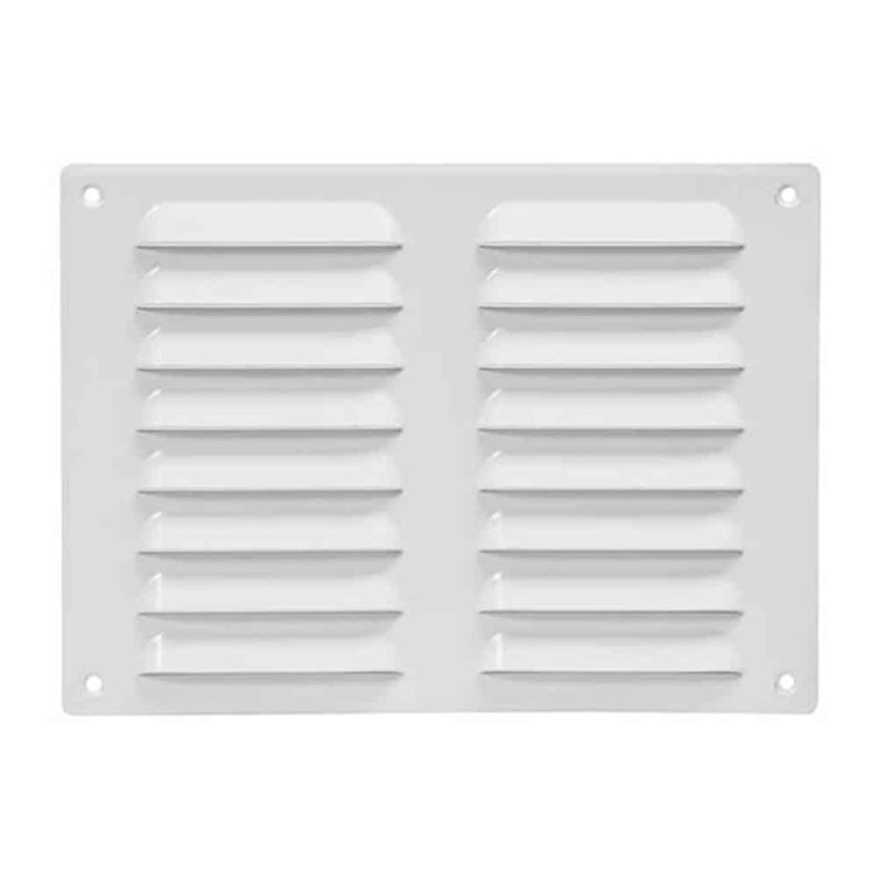 Europlast metalen ventilatierooster rechthoekig wit 260 x 190mm - MR2619 Metalen sleufrooster rechthoekig wit 260 x 190mm