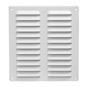 Europlast metalen ventilatierooster rechthoekig wit 260 x 280mm - MR2628