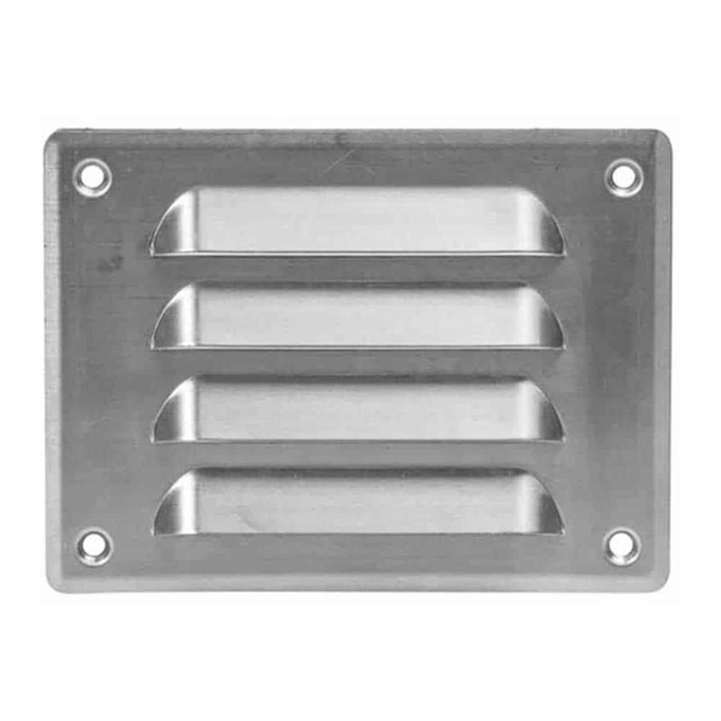 Europlast metalen sleufrooster rechthoekig aluminium 140 x 105mm - MR14105AL Metalen ventilatierooster rechthoekig aluminium 140 x 105mm 2
