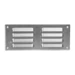 Metalen ventilatierooster rechthoekig aluminium 260 x 105mm
