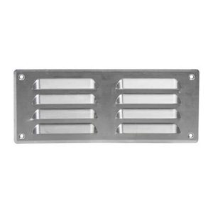 Europlast metalen ventilatierooster rechthoekig aluminium 260 x 105mm - MR26105AL