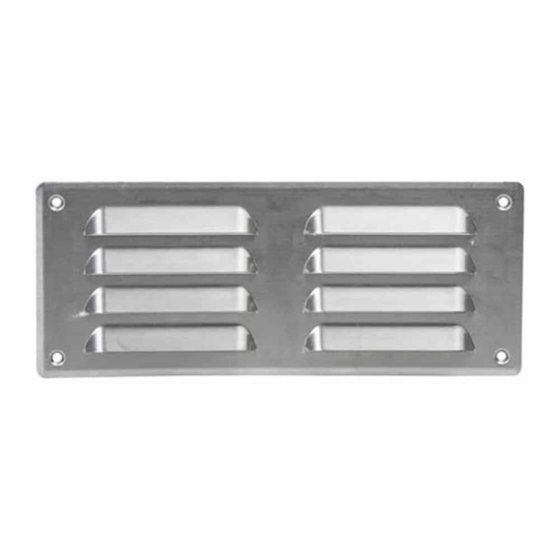 Europlast metalen ventilatierooster rechthoekig aluminium 260 x 105mm - MR26105AL Metalen ventilatierooster rechthoekig aluminium 260 x 105mm