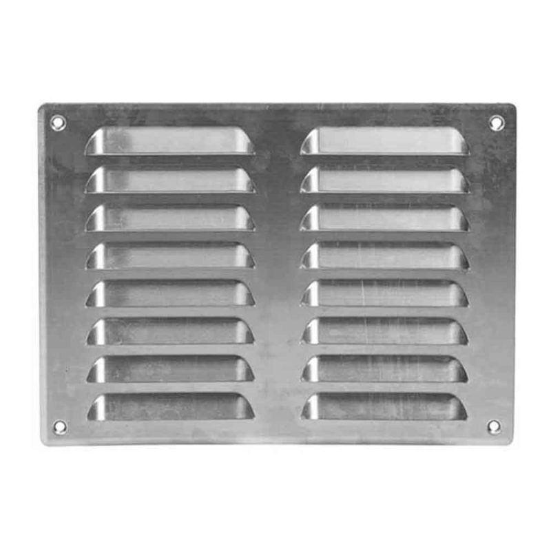 Europlast metalen ventilatierooster rechthoekig aluminium 260 x 190mm - MR2619AL Metalen ventilatierooster rechthoekig aluminium 260 x 190mm 2