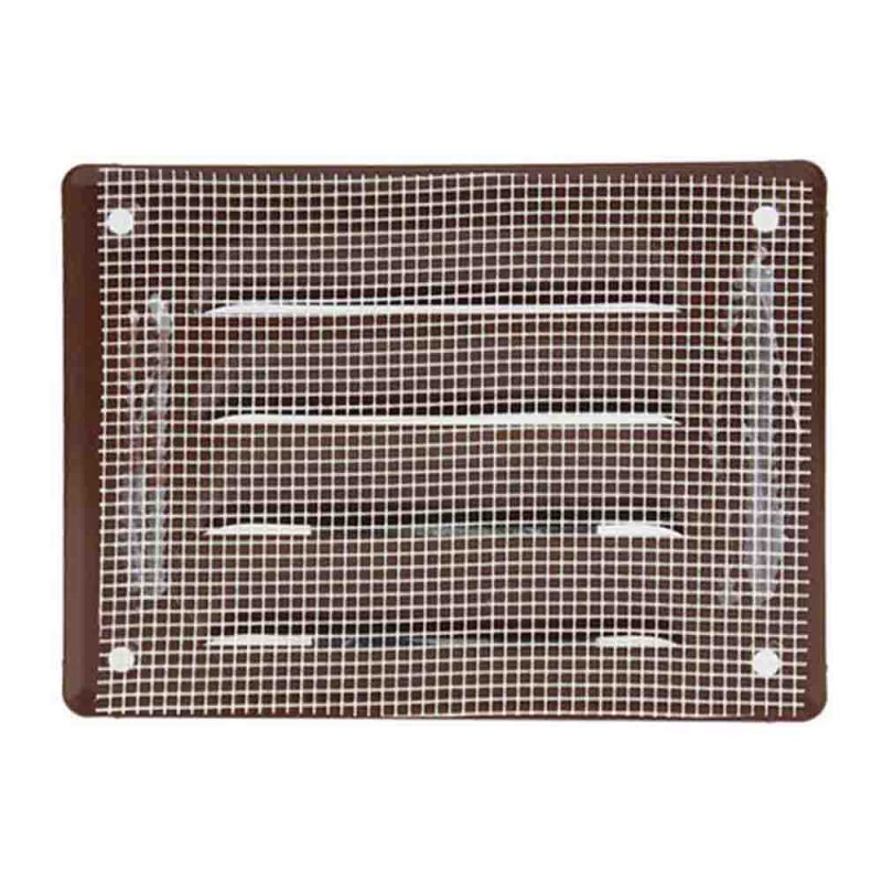Europlast metalen sleufrooster rechthoekig bruin 140 x 105mm - MR14105B Metalen ventilatierooster rechthoekig bruin 140 x 105mm 1