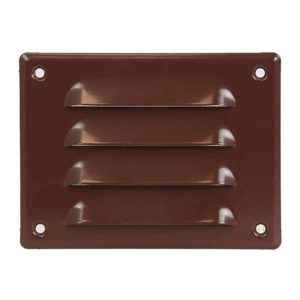 Europlast metalen sleufrooster rechthoekig bruin 140 x 105mm - MR14105B
